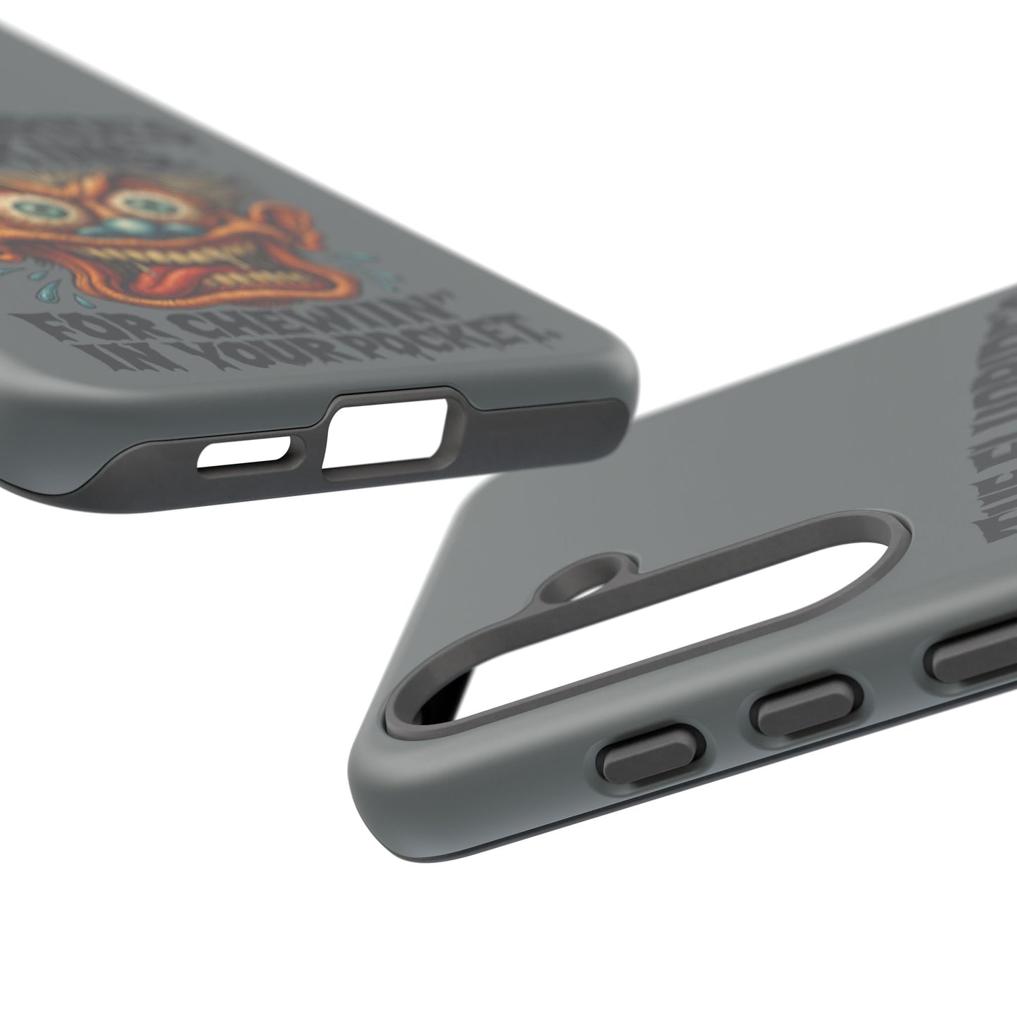 Phone Case — Retro Horror Graphic “The Fluoride’s Working” Shock Art