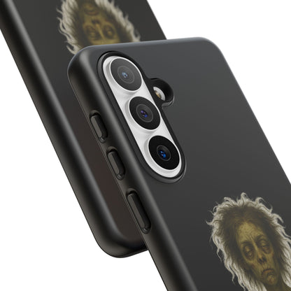 Phone Case — “Cursed to Rise Before Coffee Was Brewed” Goth Horror Design