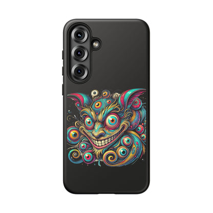 Psychedelic Mischief Phone Case — Colorful Grinning Monster Design