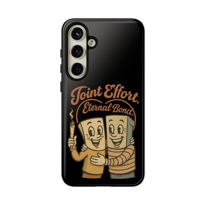 Phone Case — "Joint Effort Eternal Bond" Retro Cannabis Matchstick Design