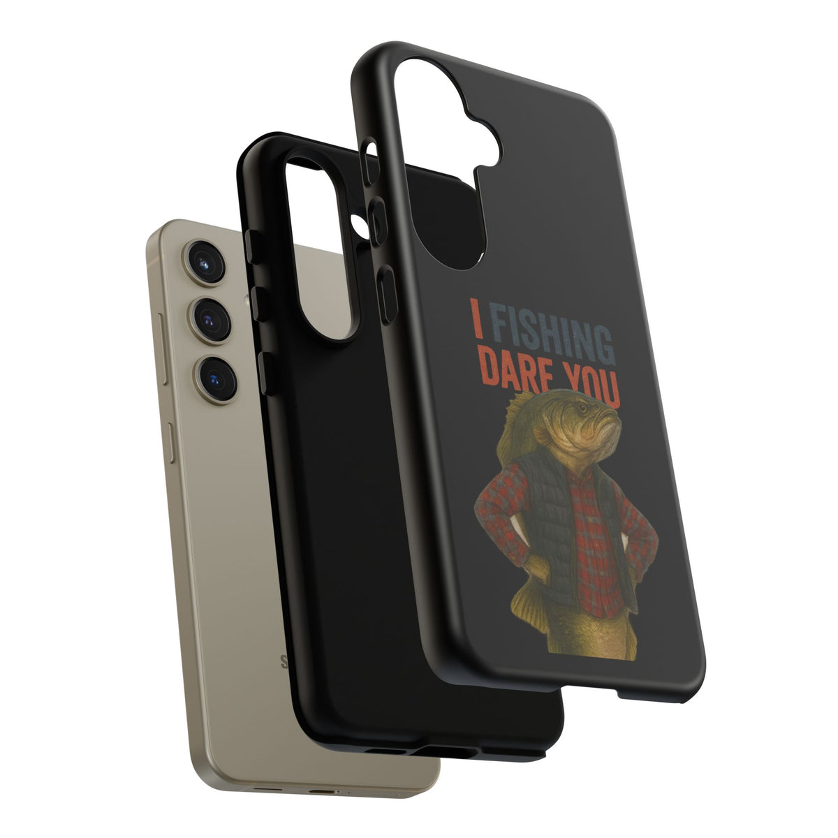 Fishing Dare You Phone Case — Funny Bass Angler Protective Cover