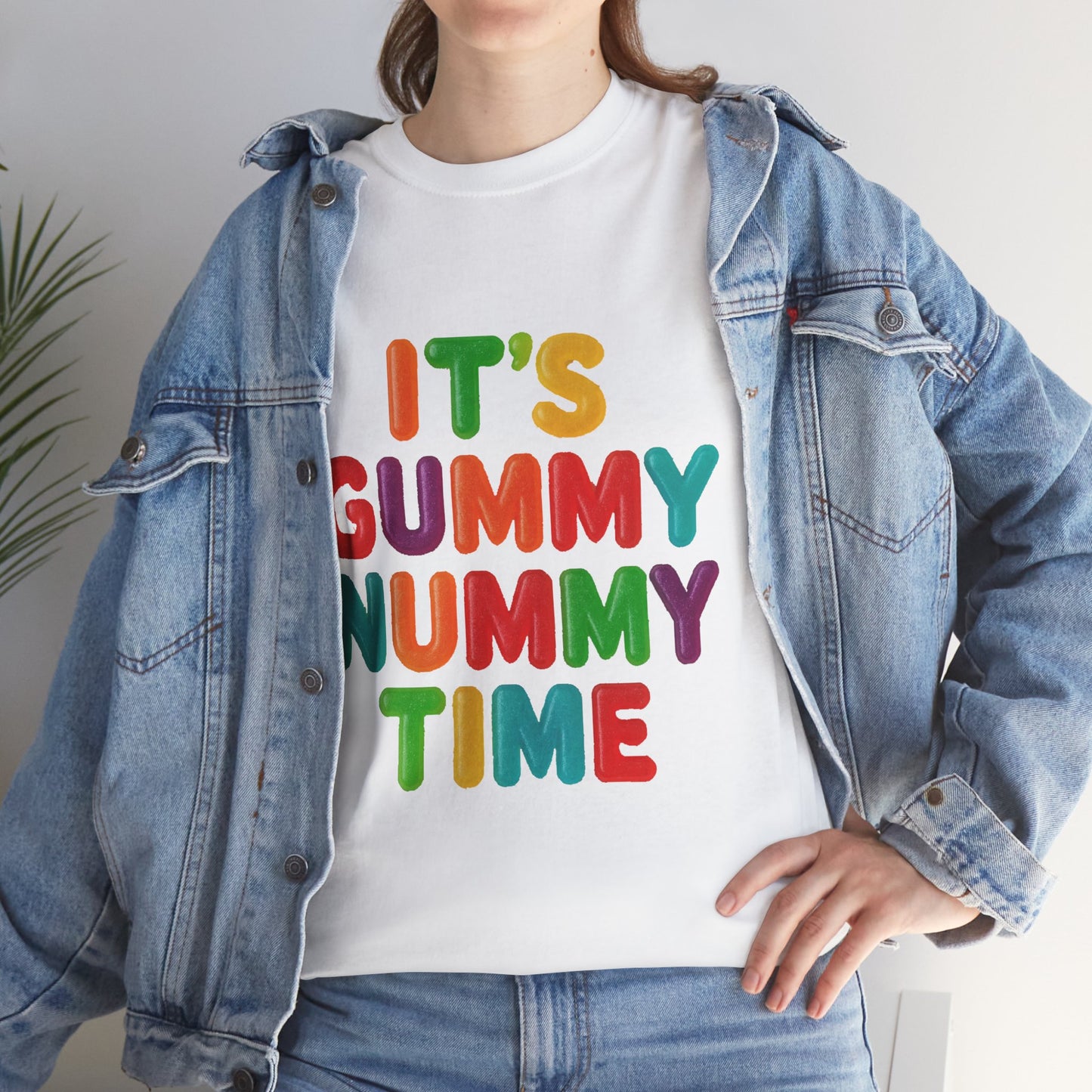 It’s Gummy Nummy Time T-Shirt | Colorful Retro Candy Typography