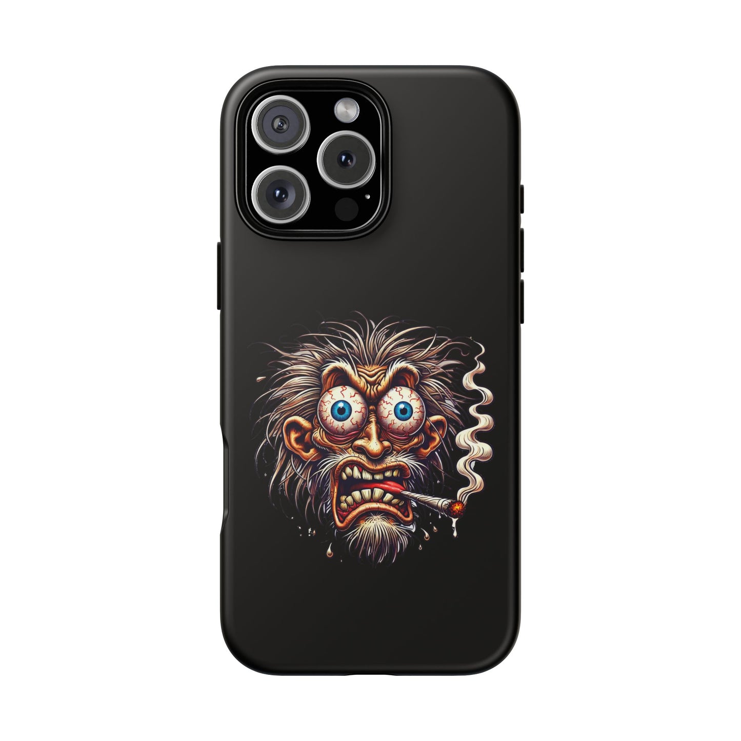 Phone Case — Wild Cartoon Monster Smoking Design