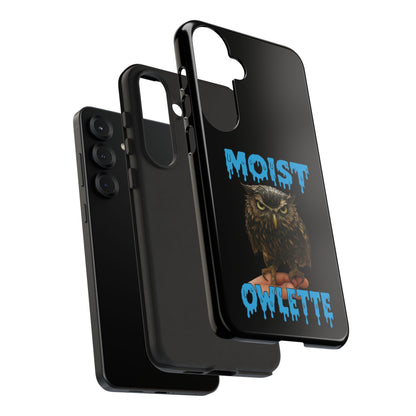 Moist Owlette Phone Case — Funny Owl Graphic Protective Case