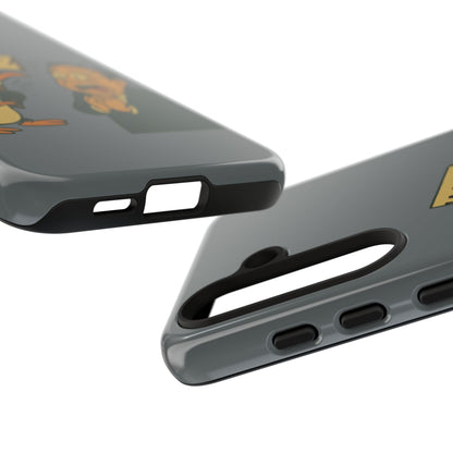 Phone Case - Cartoon Penguin Yelling 'WTF' at Shocked Man, Funny Protective iPhone Cover