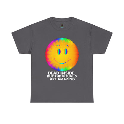 Dead Inside, But the Visuals Are Amazing – Trippy Smiley Face T-Shirt