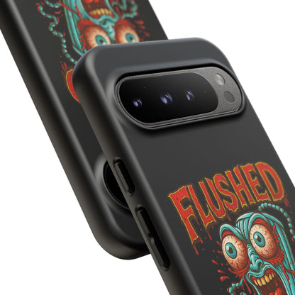 Phone Case — "Flushed But Not Forgotten" Horror Graphic iPhone Cover