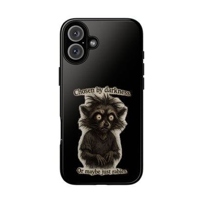 Phone Case - "Chosen by Darkness (Or Maybe Just Rabies)" Cute Creepy Retro Creature Protective Case