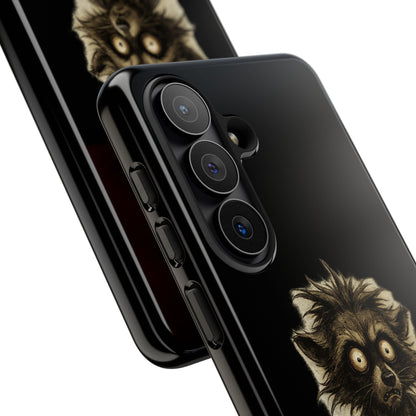 Phone Case — "Chosen by Darkness (Or Maybe Just Rabies)" Cute Creepy Lemur Design