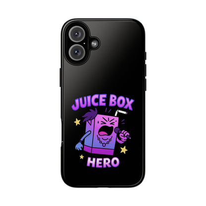 Phone Case — 'Juice Box Hero' Cute Cartoon Protective Cover
