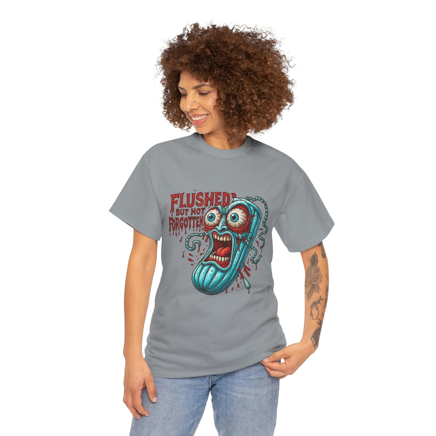 Flushed But Not Forgotten – Horror Tampon Tee