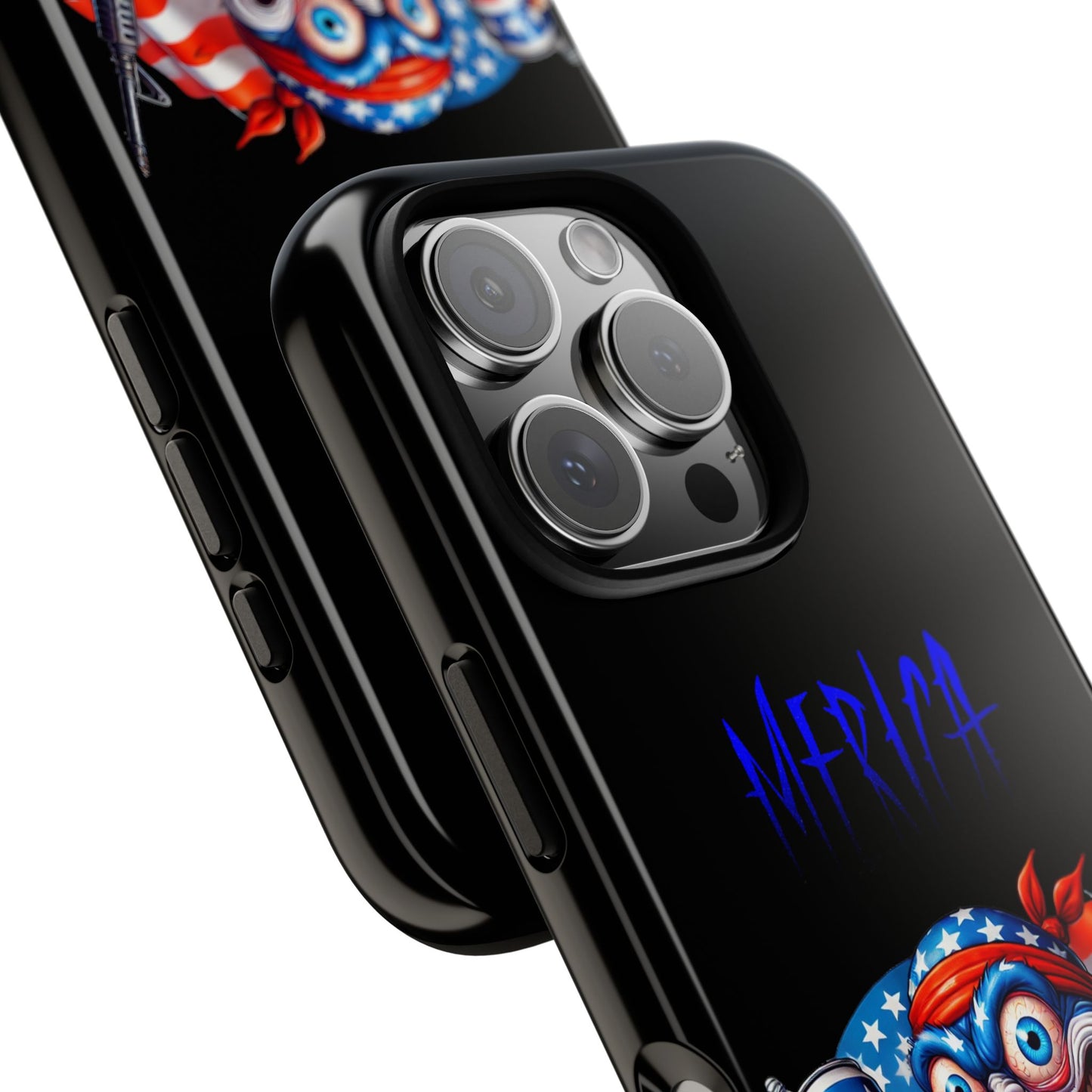 Phone Case — Patriotic 'Merica Clown with Flag, Beer & Rifle