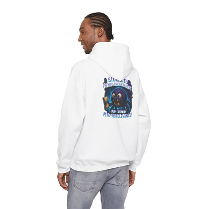 Skull Mage Hoodie — “Silence I’m Mid-Incantation and Mid-Irrelevance!” Graphic Pullover