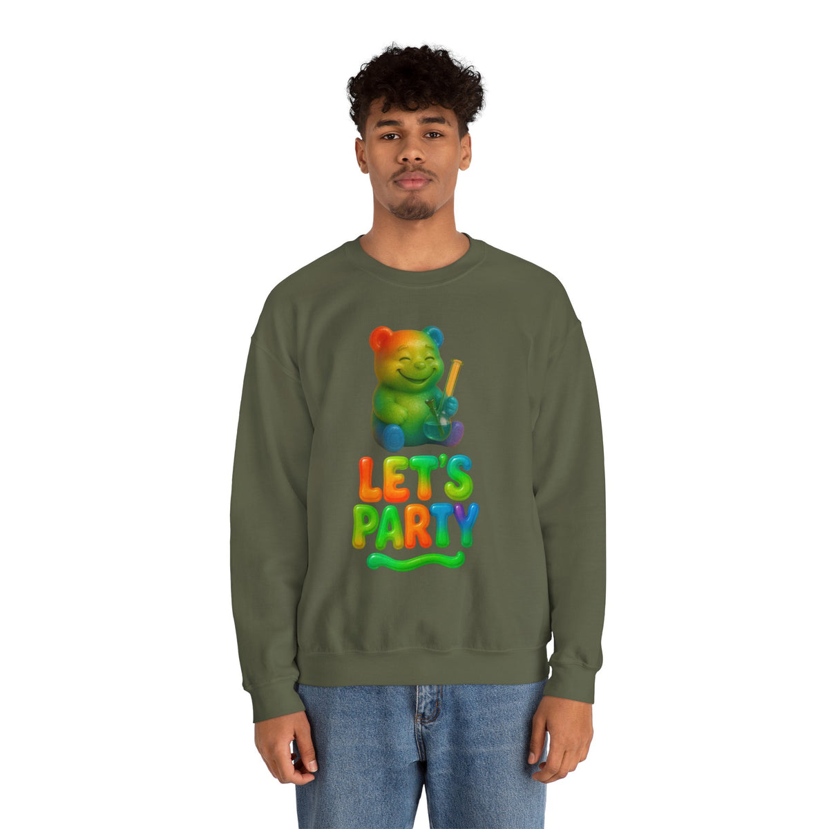 Let’s Party Gummy Bear Crewneck Sweatshirt