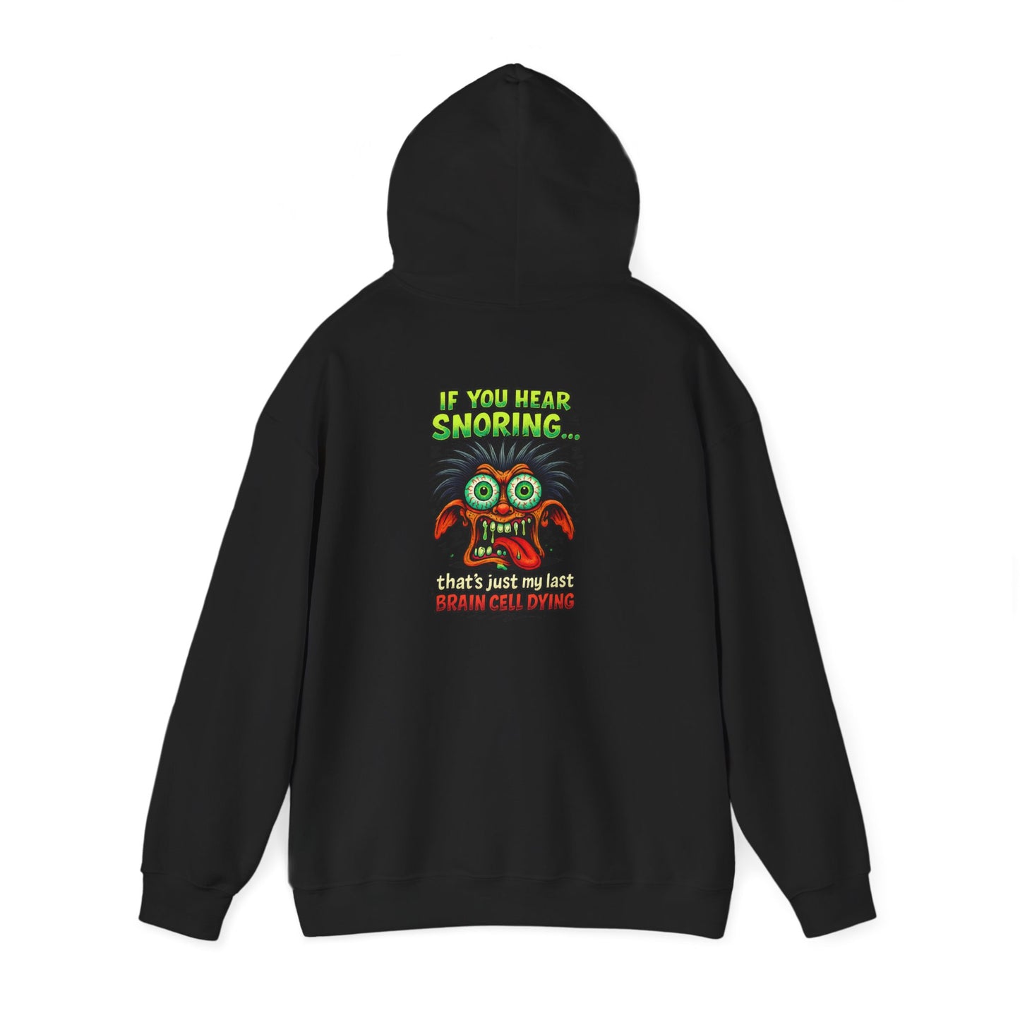 Funny Snoring Monster Hoodie – 'I'm Snoring' Graphic Back Pullover