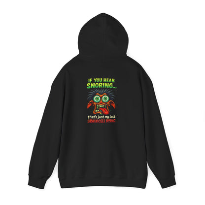 Funny Snoring Monster Hoodie – 'I'm Snoring' Graphic Back Pullover