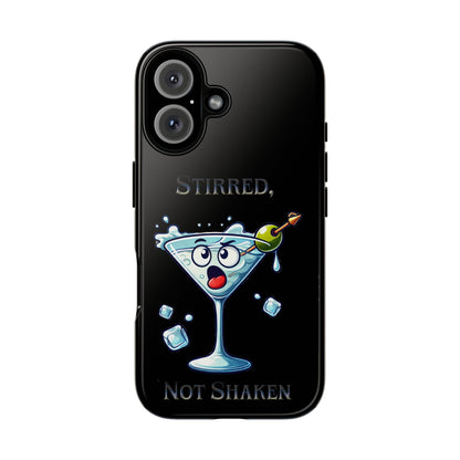 Stirred Not Shaken Phone Case — Funny Martini Cocktail Design