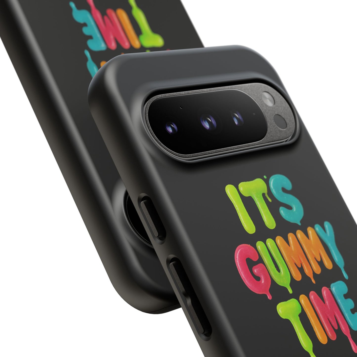 Phone Case — "It's Gummy Time" Rainbow Gummy Bear Protective Cover