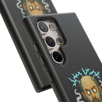 Phone Case — “I’m Not Charged Up… I’m Barely Contained” Electric Horror Design