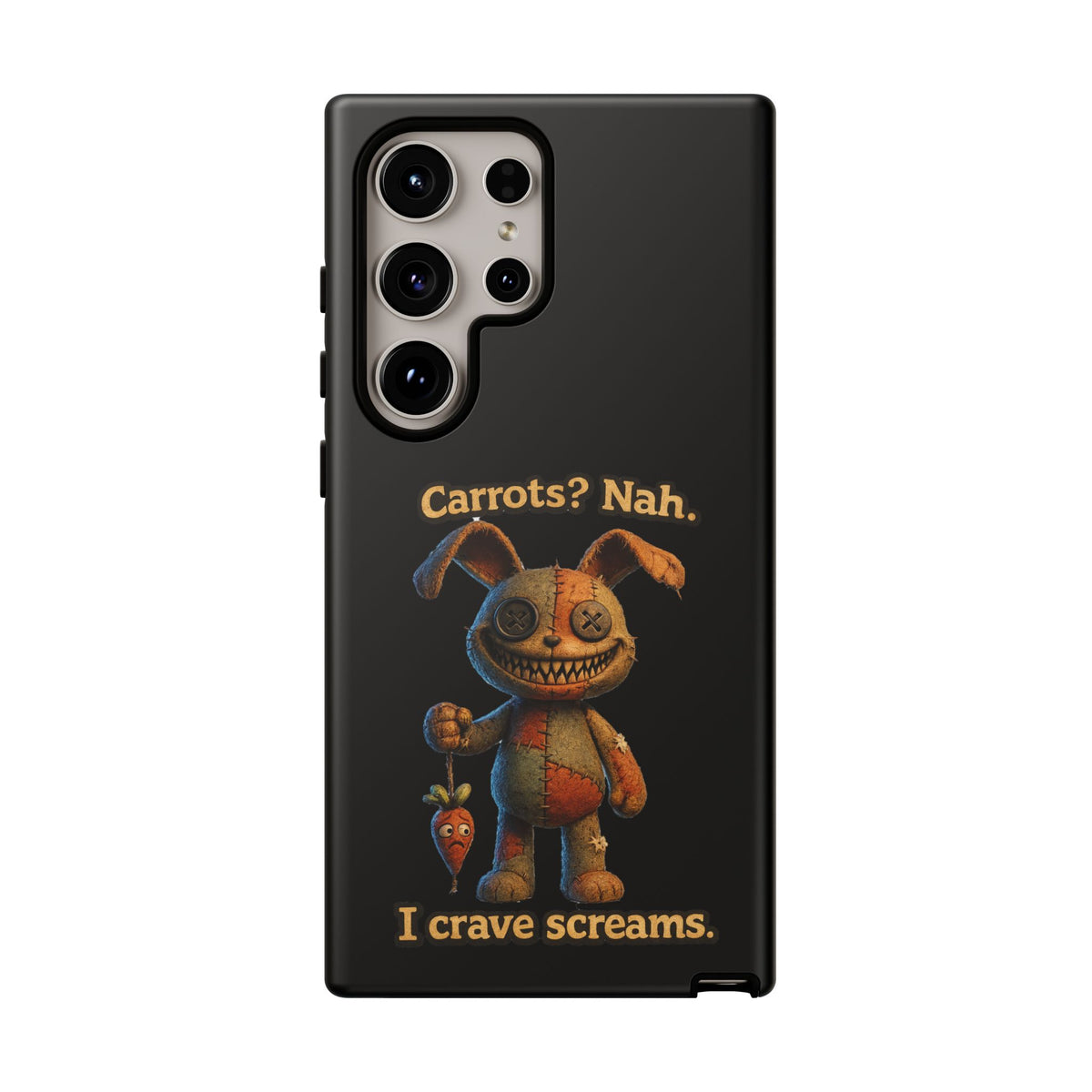 Phone Case — Creepy Bunny "Carrots? Nah. I crave screams." Horror iPhone Case