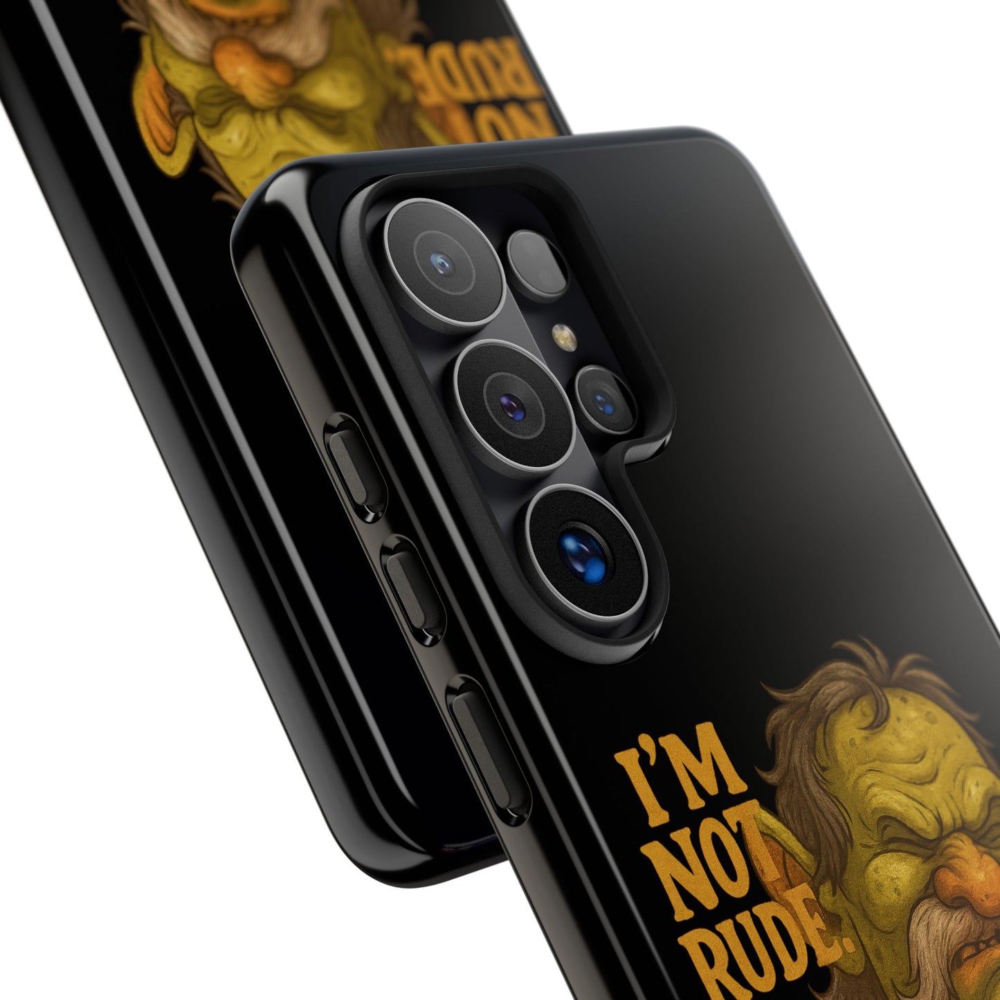 Phone Case — "I'm Not Rude, You're Just Exhausting" Grumpy Goblin Protective Cover