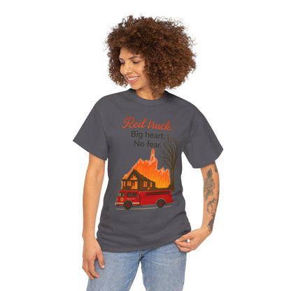 Red Truck. Big Heart. No Fear. – Firefighter Tribute Tee