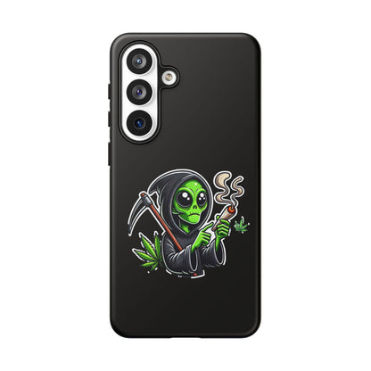 Reaper Alien Phone Case – Cute Grim Reaper Smoking Weed iPhone Case