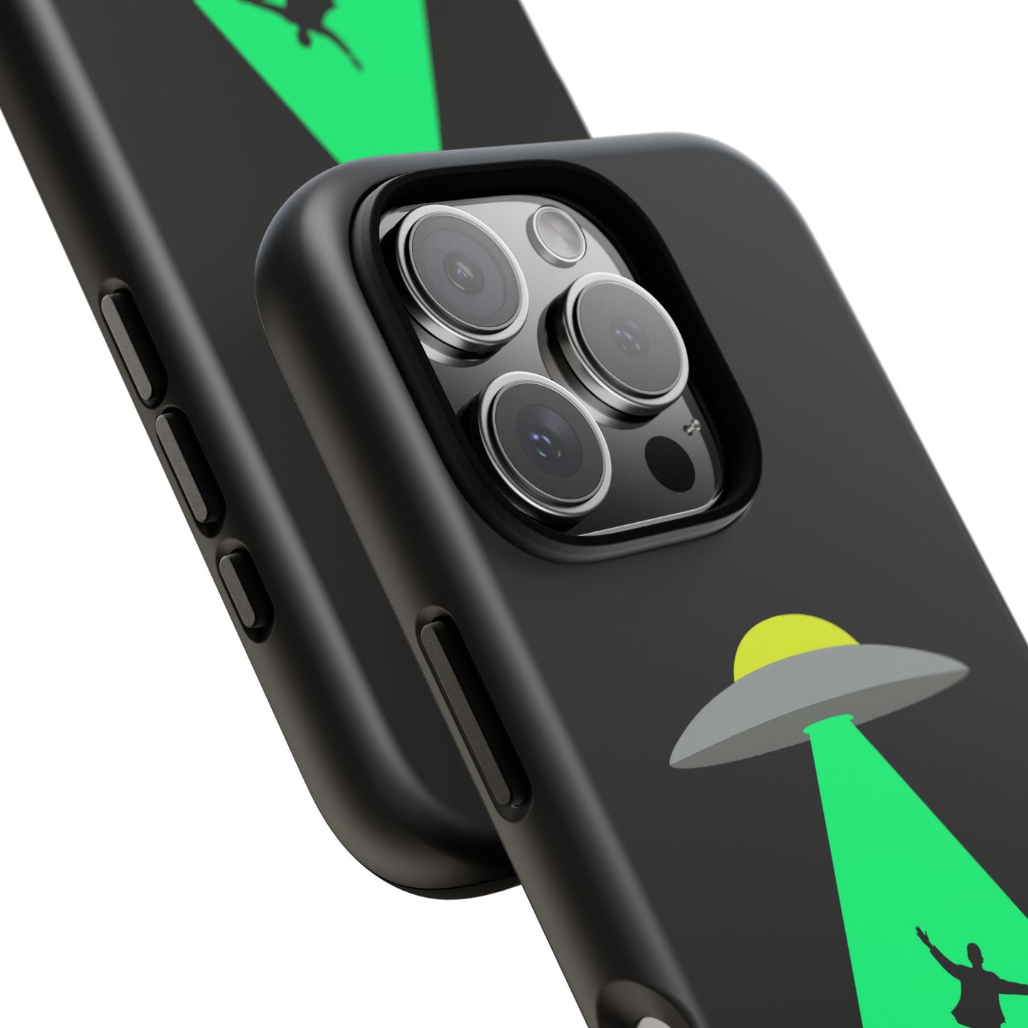 Phone Case — 'Beamed Up Before Rent Was Due' Alien Abduction Design