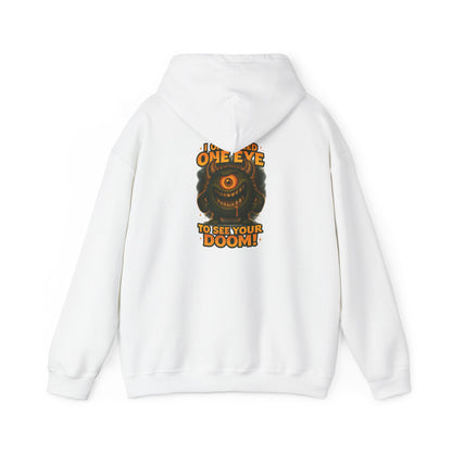 Hoodie — 'I Have One Eye to See Your Doom' Cyclops Horror Graphic Hoodie