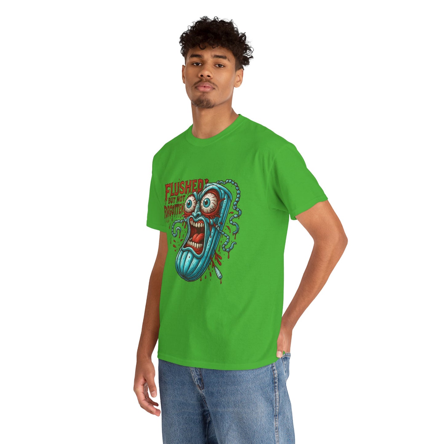 Flushed But Not Forgotten – Horror Tampon Tee