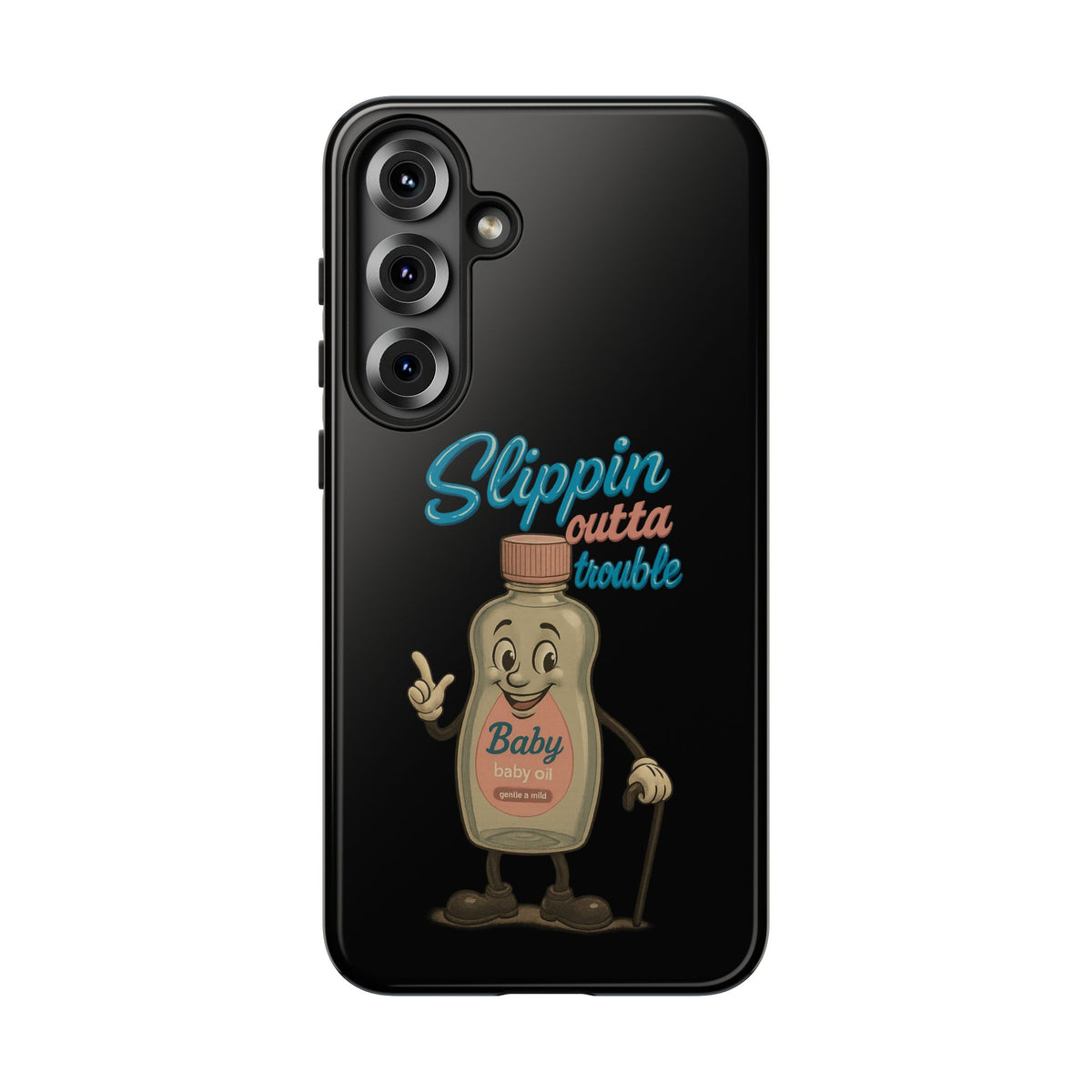 Phone Case — Retro 'Slippin Outta Trouble' Baby Bottle Design