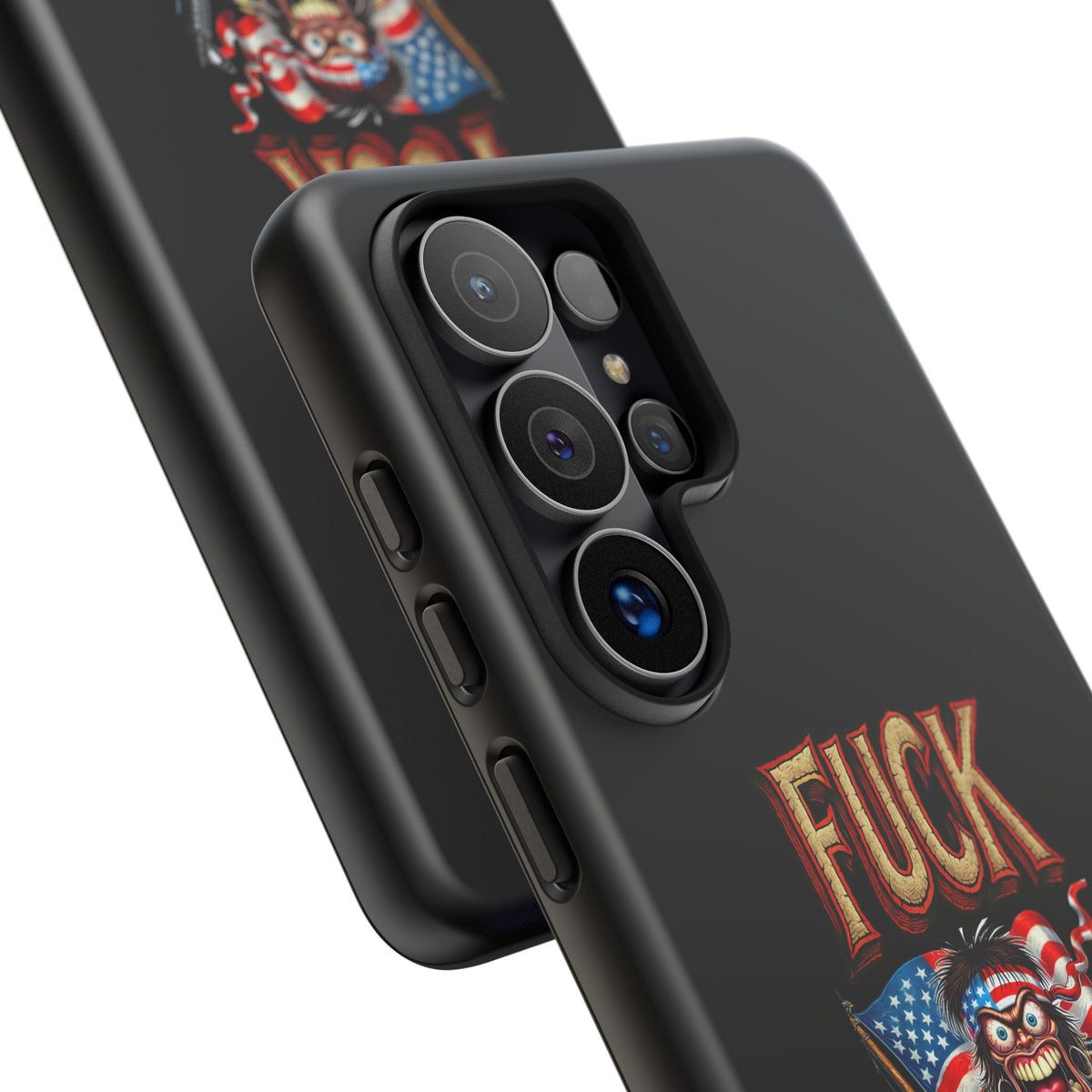 Phone Case — "FUCK YEA" Patriotic Skeleton Soldier Graphic