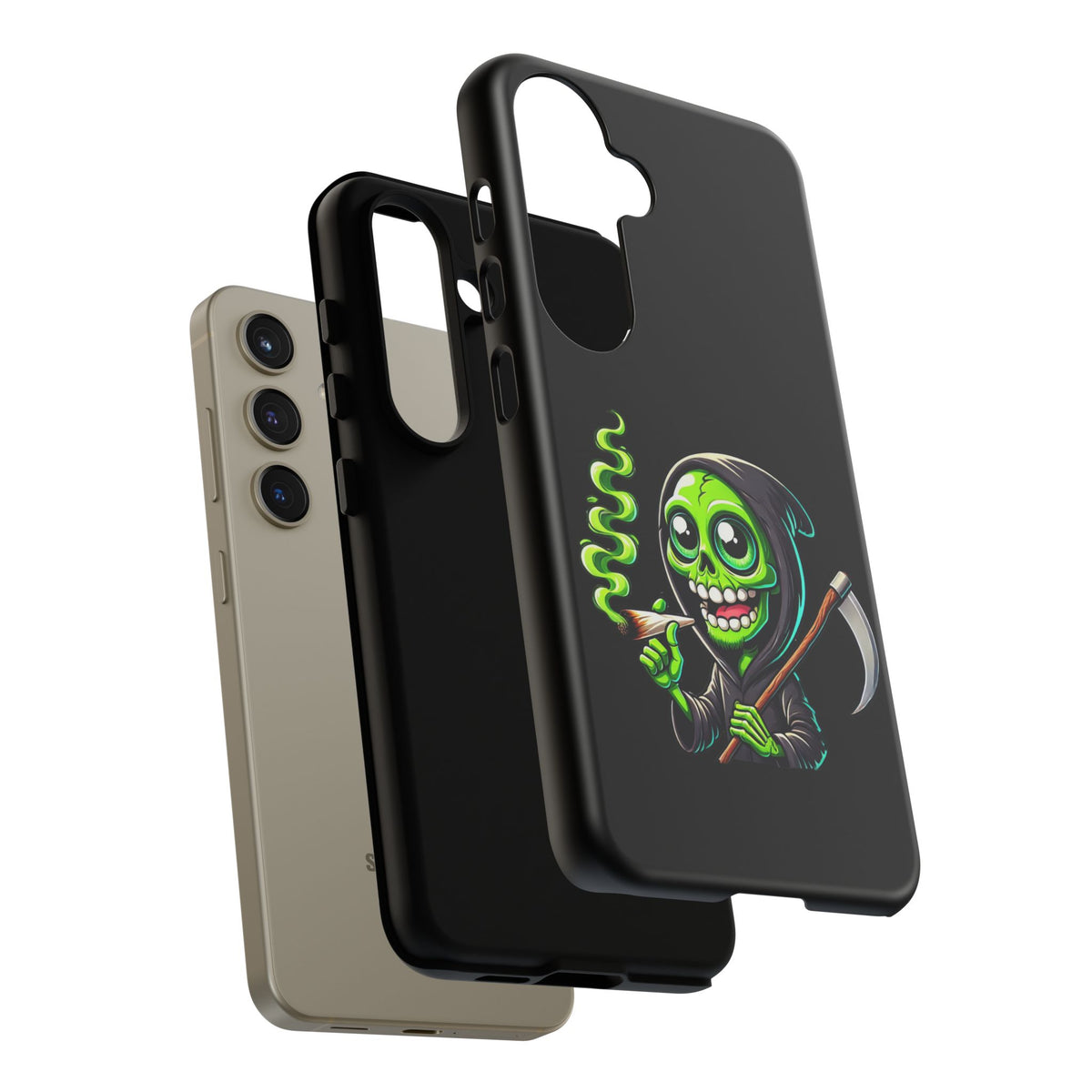 Grinning Green Reaper Phone Case
