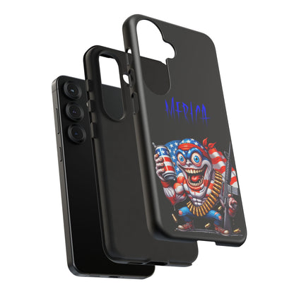 Phone Case — Patriotic 'Merica Clown with Flag, Beer & Rifle