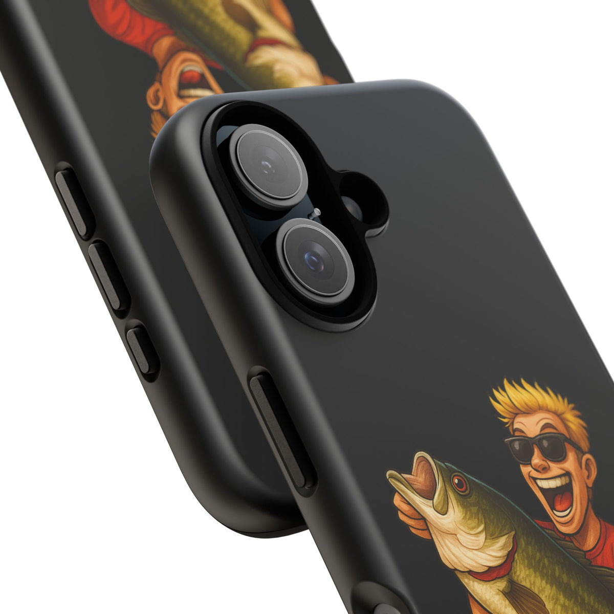 Fishing Phone Case — "I Came. I Cast. I Conquered." Graphic Bass Design