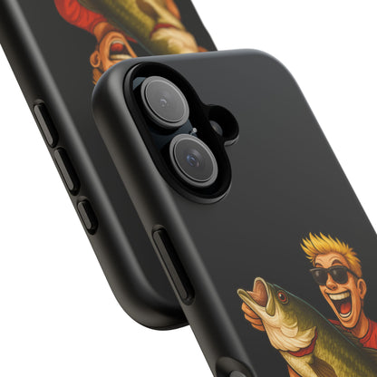 Fishing Phone Case — "I Came. I Cast. I Conquered." Graphic Bass Design