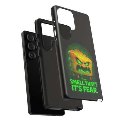 Phone Case — 'Smell That? It's Fear.' Spooky Cheese Monster Protective Case