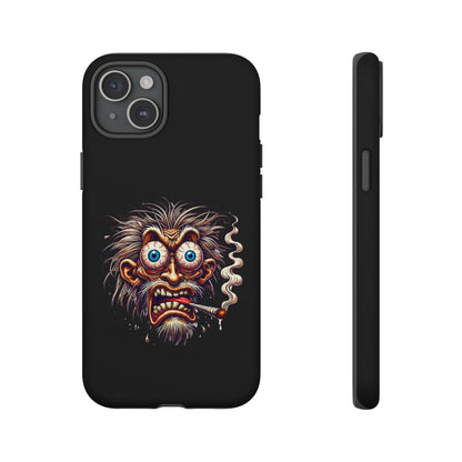 Phone Case — Wild Cartoon Monster Smoking Design