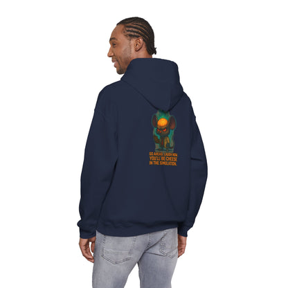 Creepy Mouse Hoodie — "Would Be Cheese in the Dark" Graphic Pullover