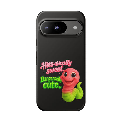 Phone Case — "Hiss-tically Sweet, Dangerously Cute" Worm Design