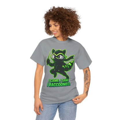 I Came. I Saw. I Raccooned. – Ninja Raccoon T-Shirt