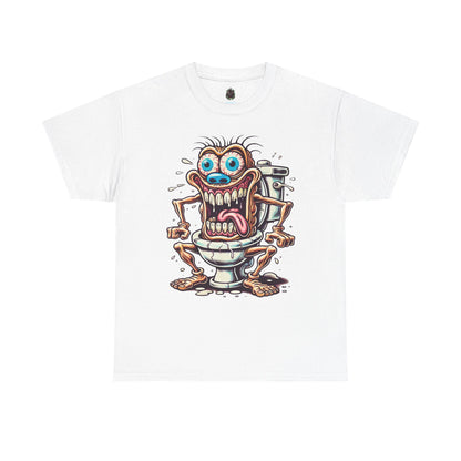 Crazy Toilet Monster T-Shirt — Funny Gross Cartoon Tee