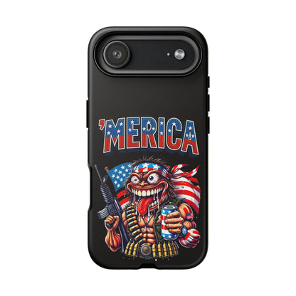 'MERICA Patriotic Phone Case — American Flag Madman Design