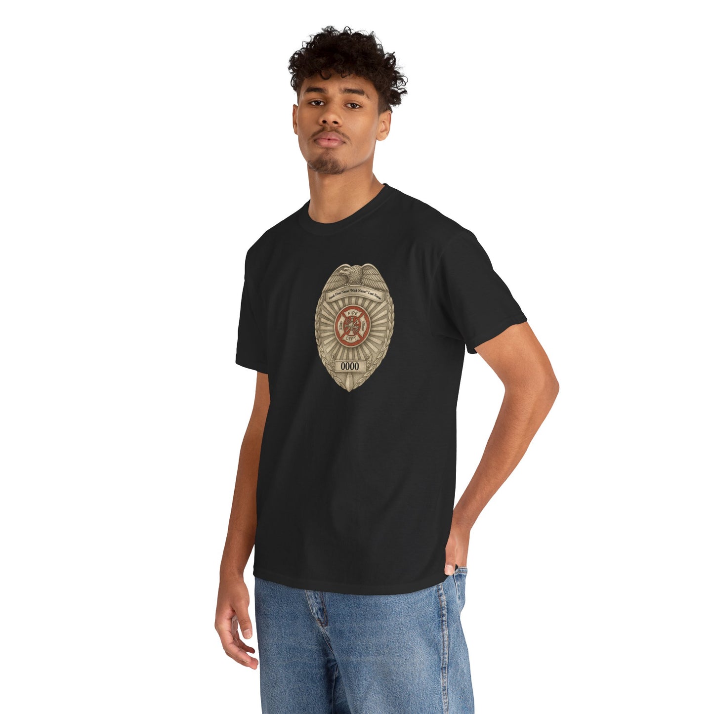 Flames Test Metal – Courage Firefighter Tee