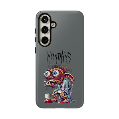 Mondays Zombie Character Phone Case – Funny Groggy Coffee Phone Cover