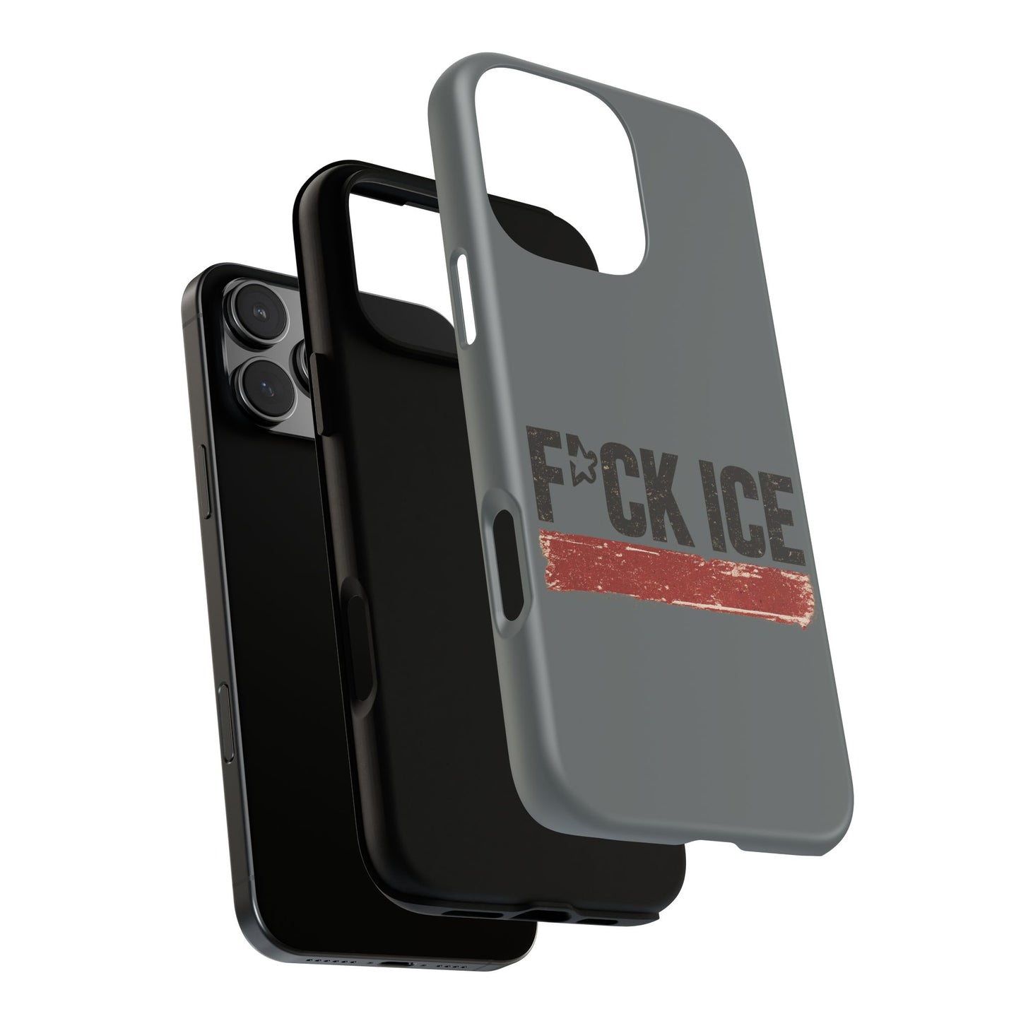 Phone Case - "F*CK ICE" Distressed Protest Design