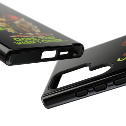 Phone Case — Funny Cartoon Rat "Oops That Wasn't Cheese" Protective Cover