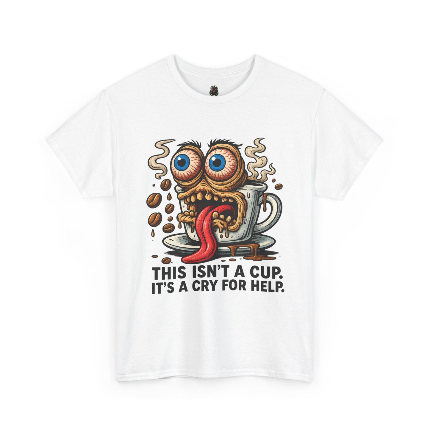 Cry for Help – Coffee Zombie Tee