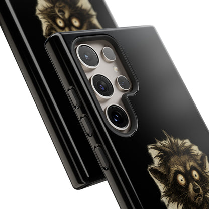 Phone Case — "Chosen by Darkness (Or Maybe Just Rabies)" Cute Creepy Lemur Design