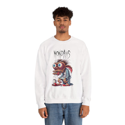 Mondays Zombie Coffee Creature Crewneck Sweatshirt
